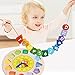 Wooden Montessori Shape Color Sorting Clock Toys - Toddler Clock Learning Time Number Matching Patterns Sorter Jigsaw Puzzle Games Early Educational Teaching Clocks for 1 2 3 Year Boys Girls