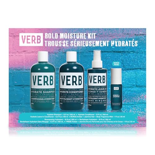 VERB Hydrate Kit, 4 pc | Rich Moisture Routine for Dry, Frizzy Hair