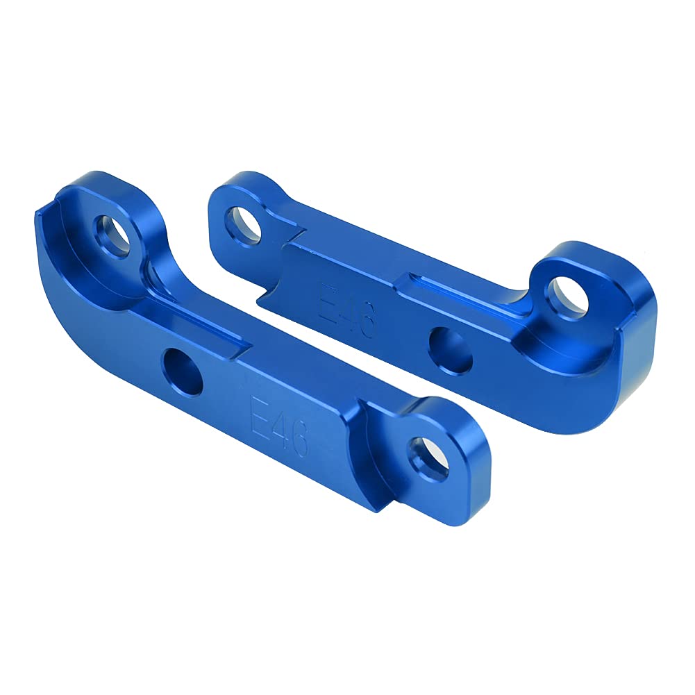 Kit de ángulo E46, Kit de ángulo de Dirección E46, Modificación del Sistema de Suspensión, Kit de Adaptador de Bloqueo de Deriva de Ajuste de Potencia de Aluminio, ángulo de Giro (Azul)