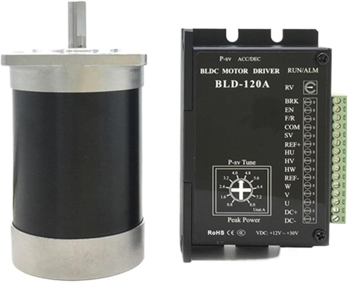 103W Brushless Motor Driver Kit BLDC 24VDC NEMA23 57MM 0.33Nm Sensor Drive 8A Adjustable Speed 3000RPM PWM 3PH 8mm Shaft