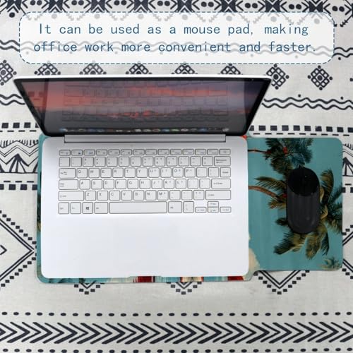 Housse ordinateur portable 13,8 pouces motif cocotier zippée