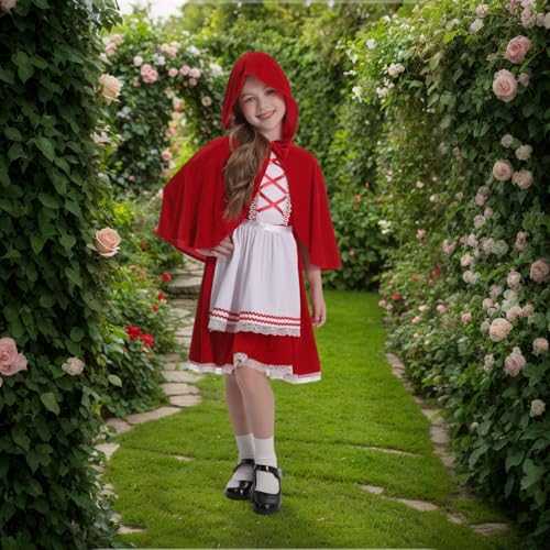 Disfraz Caperucita Roja para Niñas con Capa miniatura 5