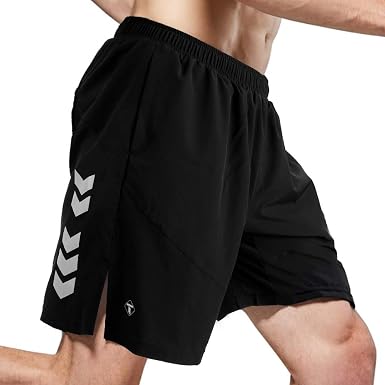 TOMSHOO Pantalones Cortos Deportivos para Hombre Shorts Running Secado  Rápido Transpirable Suelto de Gran Tamaño Baloncesto Playa con Tres  Bolsillos con Cremallera (Negro, XL) : Amazon.es: Ropa
