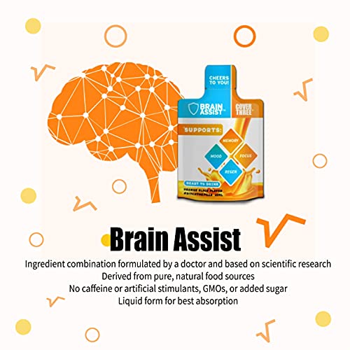 Brain Assist Supplement | Support Memory, Focus, Concentration, Regeneration | Nurture Brain, Vision, Heart Health | Omega 3 Fish Oil Epa Dha, Alpha Gpc, Turmeric, Nootropic Trans Resveratrol #TOP2