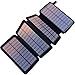 Produktbild YELOMIN Solar Powerbank 25000mAh Tragbares Solar Ladegerät mit 4 Solarpanels,Outdoor wasserfester externer Akku mit 2 USB Ports für iPhone, Samsung, Android Und Tablet, Kamera usw