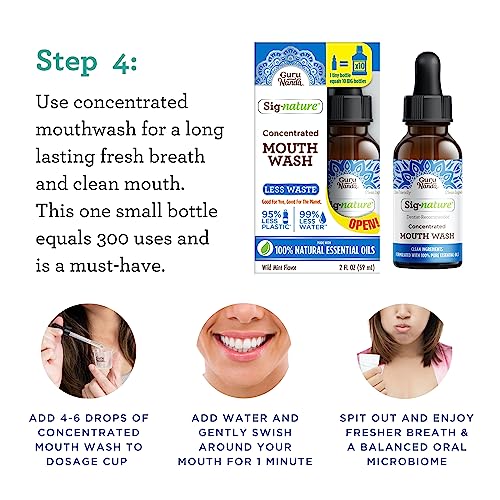 Gurunanda Poshmama Basic Oral Care Kit With Cocomint Pulling Oil, Butter On Gums Toothbrush, Concentrated And Dual Barrel Oxyburst Mouthwash, Helps Fresh Breath, Whiter Teeth, And Healthy Gums, 5Ct #TOP5