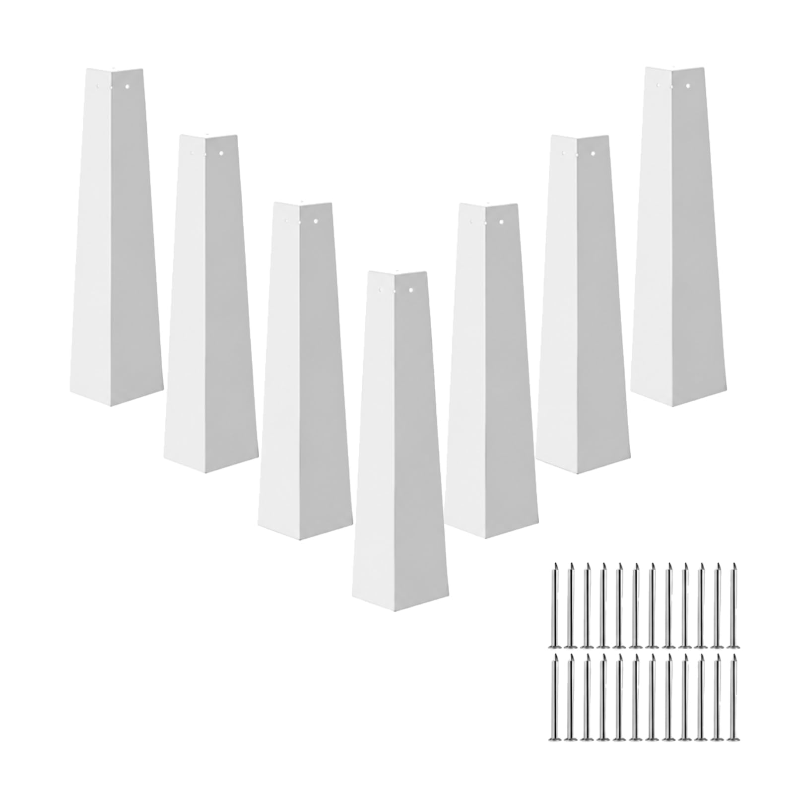 Qianly 8 Piè Cvre-Angle Bardage Extérieur en Aluminium Facile à Italler Cornière Bardage en Aluminium Pratique pr Travaux Extérieurs