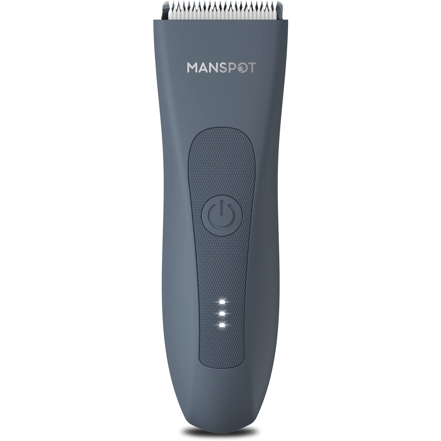 MANSPOT Groin Hair Trimmer for Men and Women, Electric Ball Trimmer/Shaver, Hypoallergenic Ceramic Blade Heads, Waterproof Wet/Dry Groin & Body Shaver Groomer, 20 Times Usage After Fully Charged