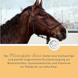Annimally Senior Mineralfutter Pferde getreidefrei - Ergänzungs Pferdefutter für Senior Pferde mit Vitaminen, Mineralstoffen und Spurenelementen, wie Zink, Selen, Omega 3 & Jod (3 kg Eimer)