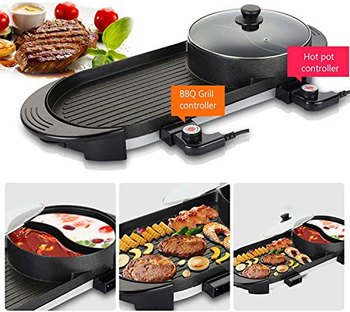 Olla Fondue Eléctrica 2 en 1 con Parrilla y Control de Temperatura miniatura 3