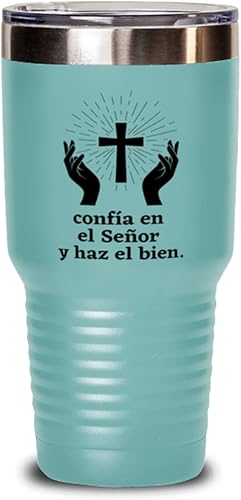 Regalo religioso para esposo en español para hombre o mujer taza de café para bautizo, primera comunión, confirmación, matrimonio - Vaso de vino