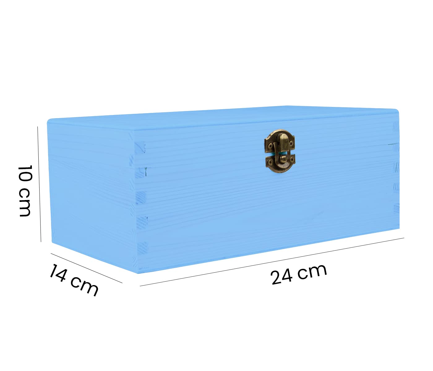 Holzbox mit Deckel Hellblau – Aufbewahrungsbox – Hellblaue Holzkiste zur Aufbewahrung & Dekoration – Holz-Kiste mit Deckel, Deko & Haushalt – Deko Box aus Holz vielseitig nutzbar (8-er Set)