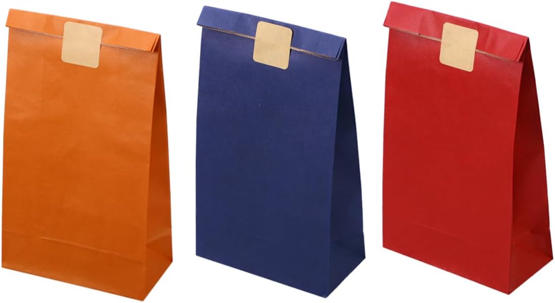CALLARON 120pcs Kraft Paper Bags No Handle Paper Bags for Shopping Party and Present Wrapping