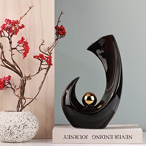 Black Home Decor Accents, Coffee Table Funky Decor Modern Aesthetic Room Decor, Abstract Art Statue Decor Center Piece For Dinning Room, For Light Luxury Decorations For Stores, Hotels, Living Rooms #TOP4