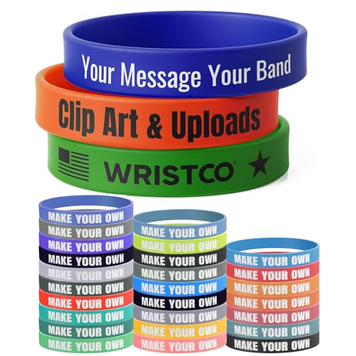 1 1000 Pulseras de Silicona Personalizadas a Granel, Pulseras de Goma con Texto/Logo Custom, 3 Tallas, Duraderas e Impermeables, Ideal para Eventos, Motivación, Recaudación de Fondos, Moda y Regalos