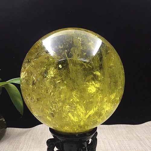 Esfera de cristal amarillo MDBJTCYZN de 300-400g para decoración 6