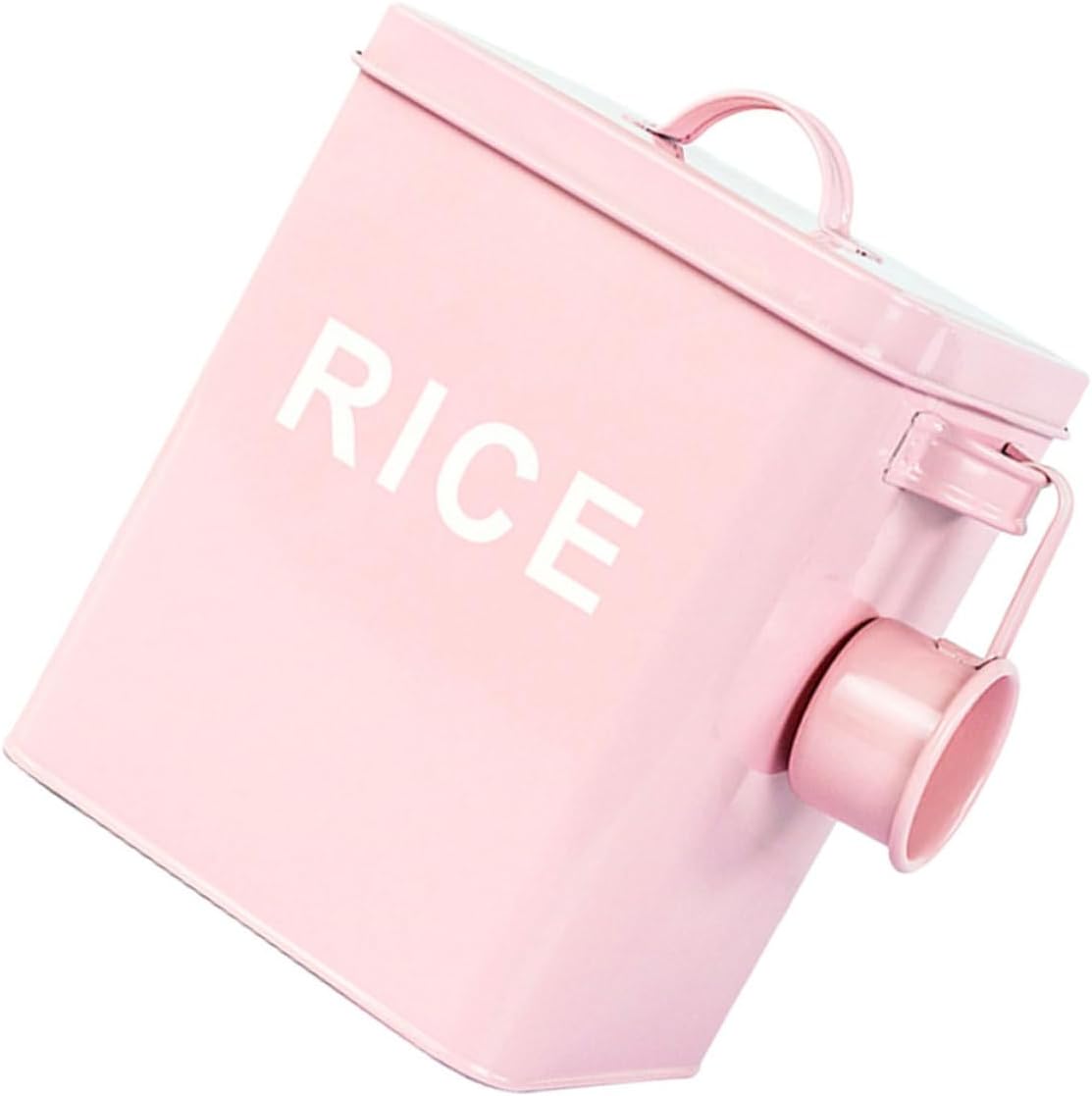Pet Food Storage Bucket and Cat Food Container with Measuring Cup Large Capacity Rice Bin for Household
