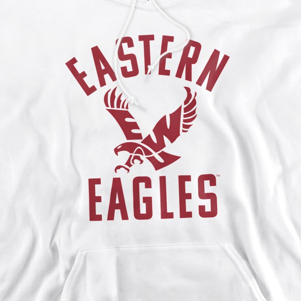 Eastern Washington University Official One Color Eagles Logo Unisex Adult Pull-Over Hoodie - Image 2