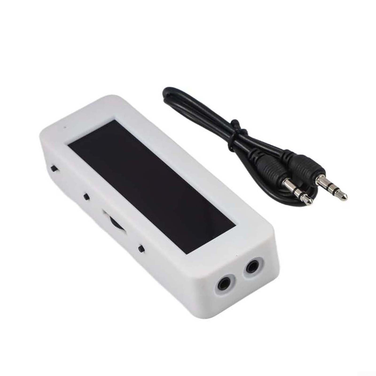 8,9 cm (3,12 Zoll) für OLED-Audio-Spektrumanalysator und VU-Levelmesser mit Rhythmusanzeige, integriertem Mikrofon, Zeit- und Temperaturfunktionen, unterstützt Line-Eingang für genaue 20 Hz