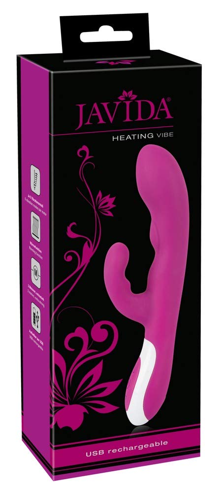 Javida Heating Vibe Vibrator Purple/White 22 cm