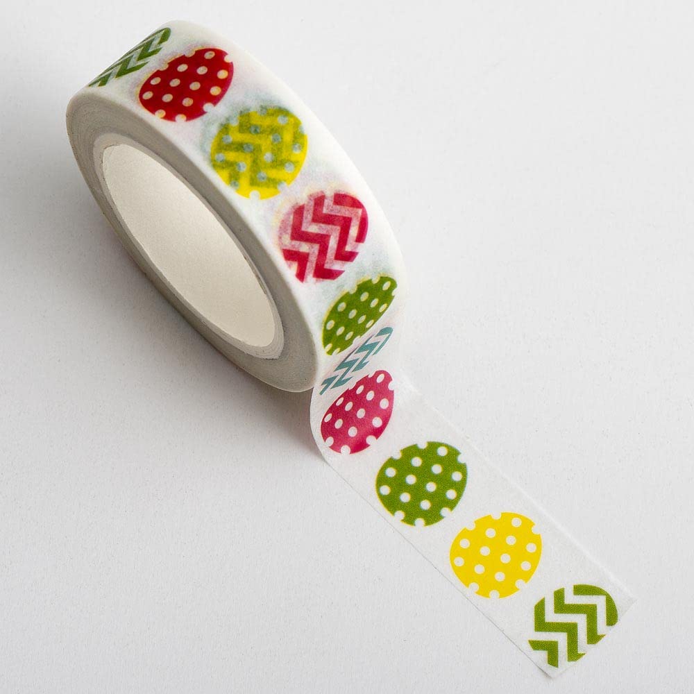 Italian Options Easter Eggs Adhesive Washi Tape (15mm x 10 Metre)