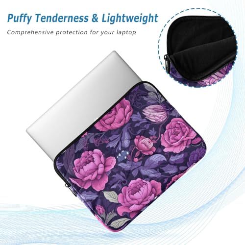 Funda para portátil 13-14 pulgadas con diseño floral miniatura 5