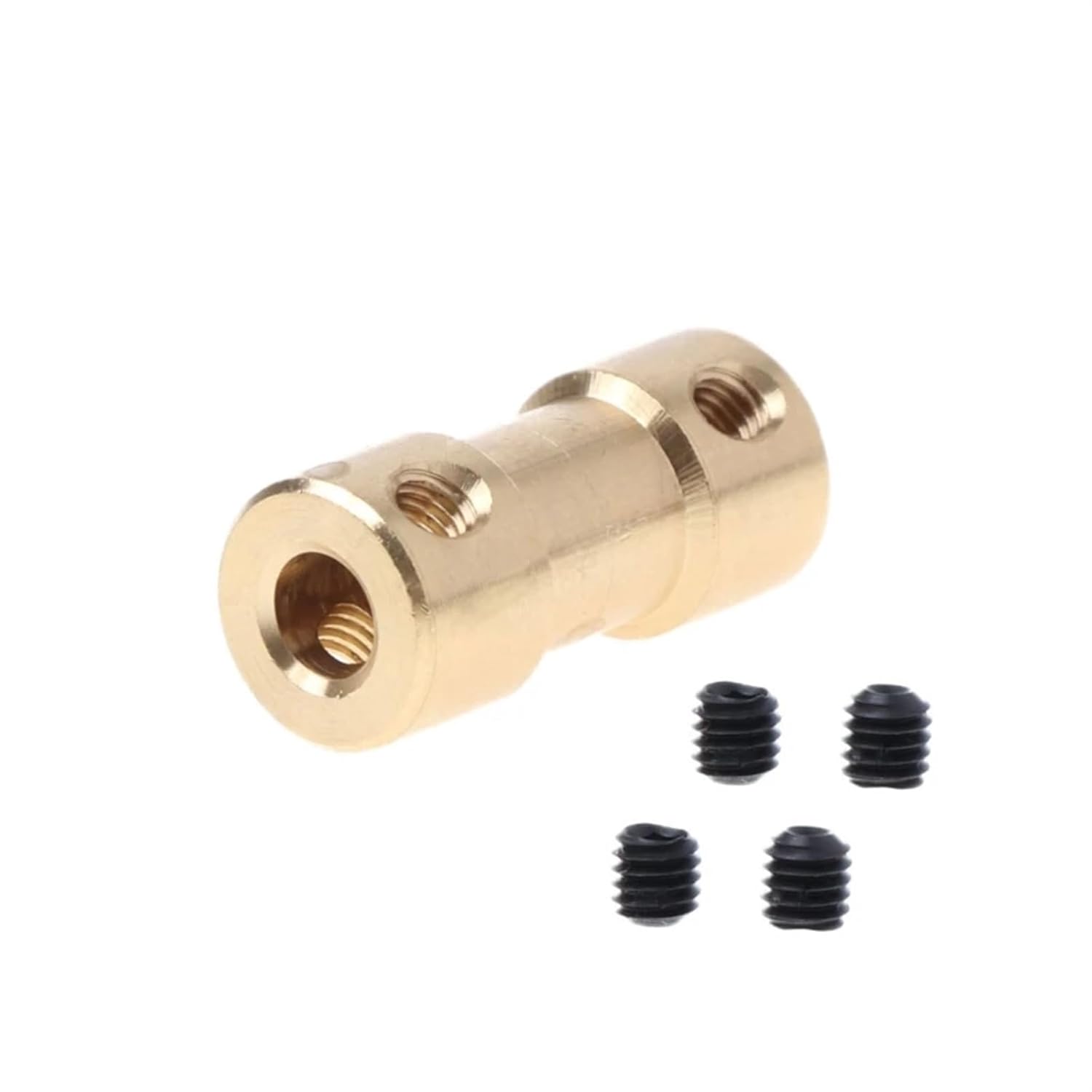 2-5mm Motor Copper Shaft Coupling Coupler Connectors Sleeve Adapter 103B11AG400235-17 1Pcs(4-4mm)