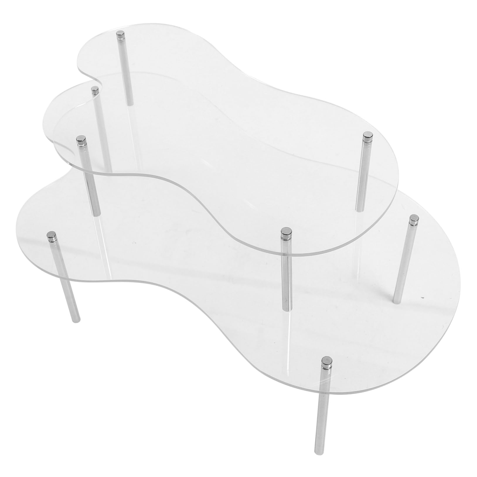 BRIGHTFUFU 1 Set Display Shelves Dessert Stand Holder Display Shelf Metal Acrylic Cake Stands