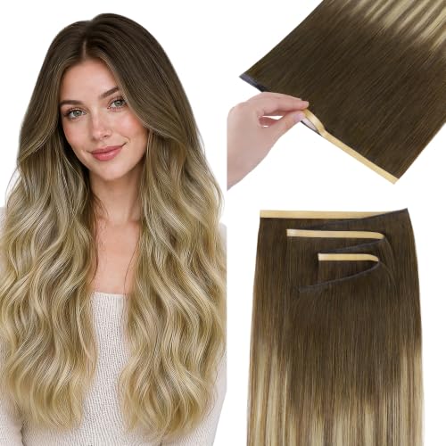 GOO GOO Tape In Weft Hair Extensions, Invisible Genius Weft Home DIY