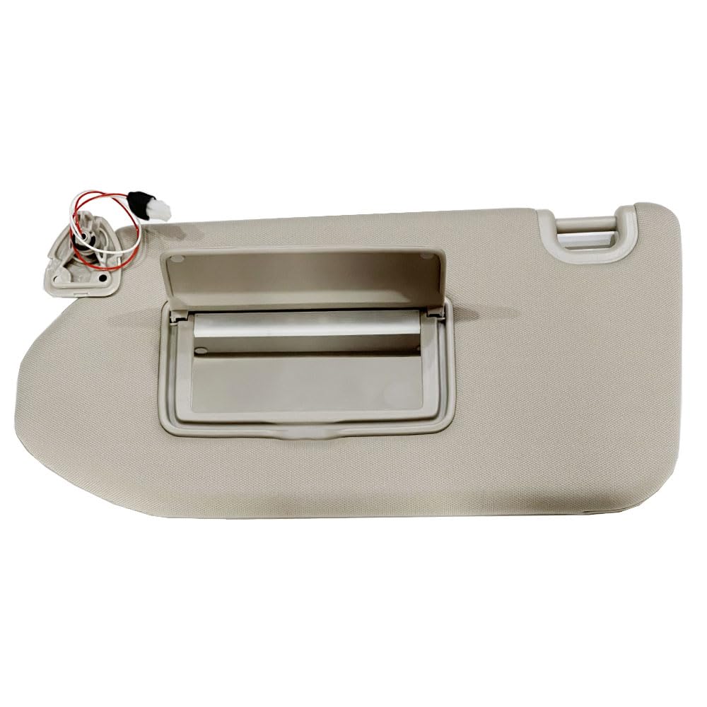 DEVMO Gray Left Driver Side Sun Visor Compatible with Ni-ssan Pathfinder 2013-2018 in-finiti QX60 2014-2017 JX35 2013 Replaces# 96401-9PB0A