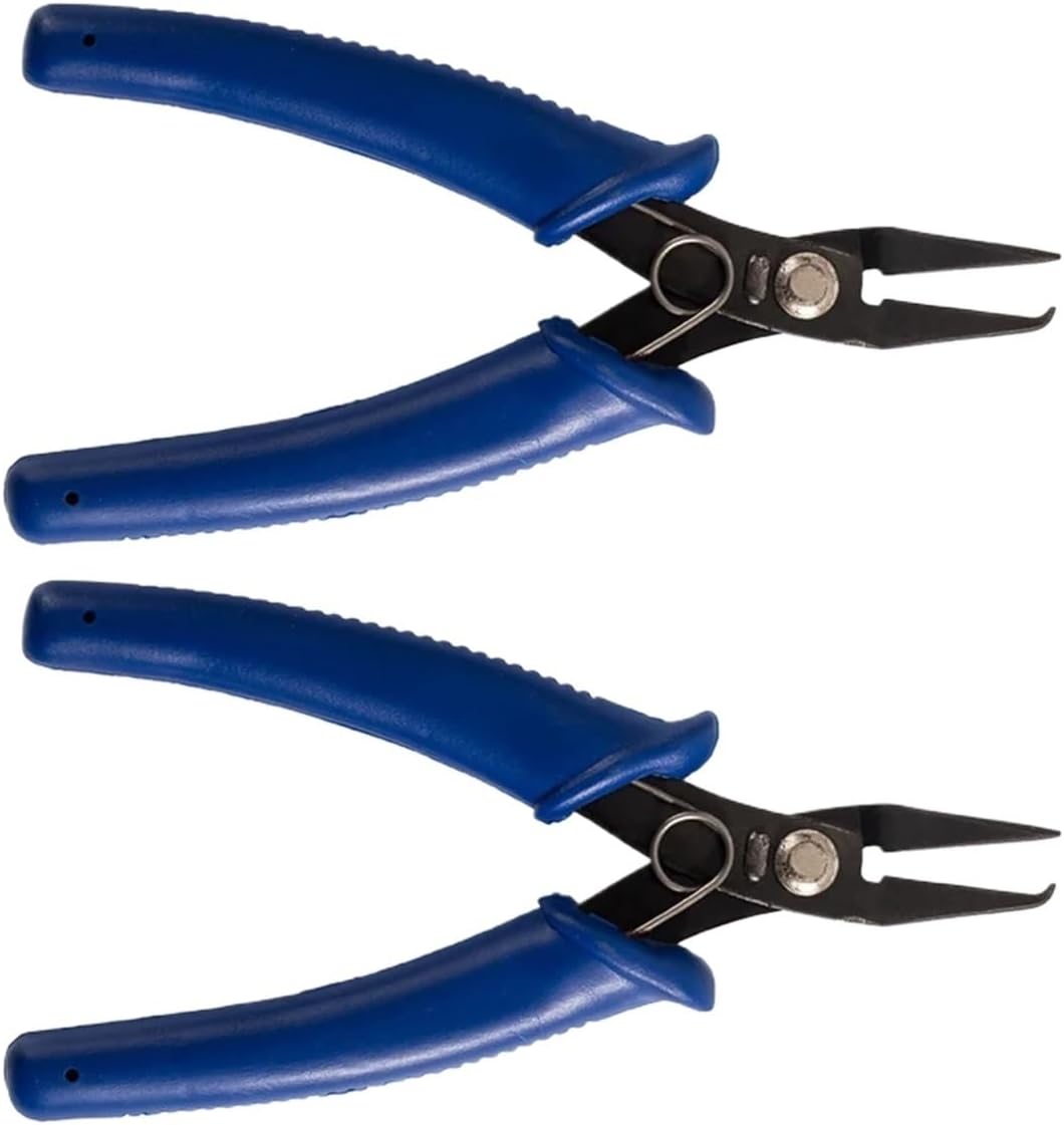 Split Ring Pliers for Jewelry Making 2Pcs Mini Pliers for Jewelry Making DIY Beading Handmade Art Crafts Carbon Steel Repair Tool