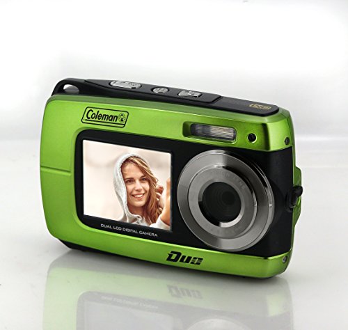 Coleman Duo2 2V8WP Dual Screen Shock & Waterproof Digital Camera (Green)