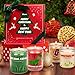 Christmas Candles - Christmas Gifts for Women & Men, 4 Pack Natural Soy Wax with Holiday Scents, Perfect for Xmas, New Year, and Winter Décor