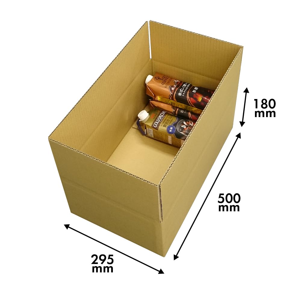 Amazon.co.jp: ダンボール 100サイズ 295x500x180mm 10枚セット