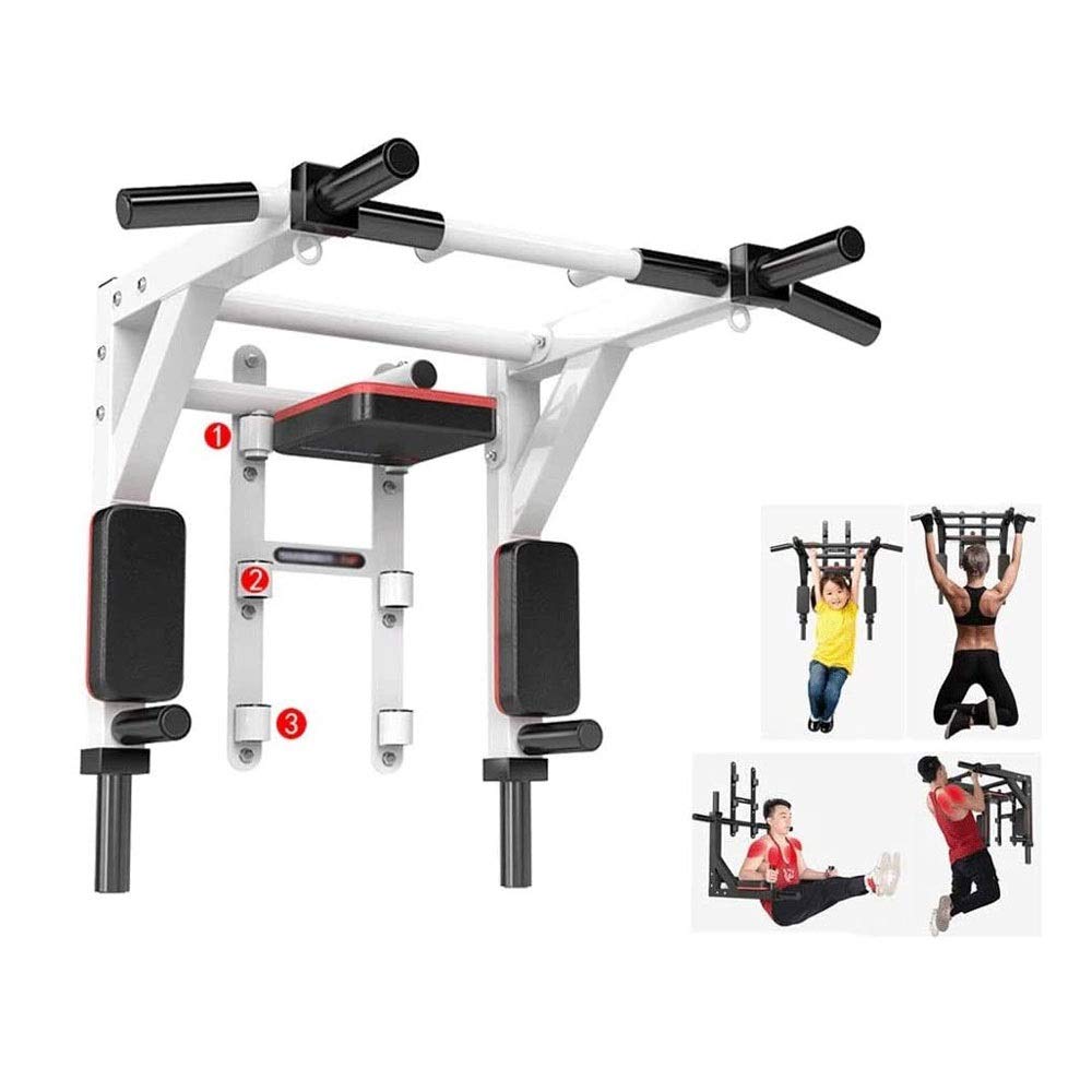 Pull-up Bar Three-Speed Adjustable Pull-up Equipment Wall Horizontal Bar Fitness Equipment 90-Degree Flip Adjustment Triangle Support Doubled and