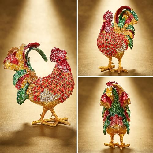 Boîte à bijoux coq : rangez bagues et boucles d'oreilles sans perdre l'éclat - 8