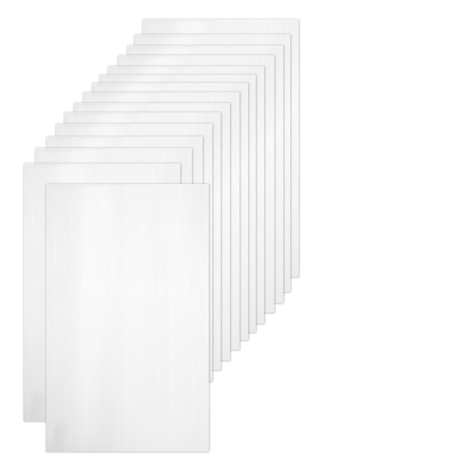 15 Pieces Double-Sided Iron-On Adhesive Patches, Fusible Interfacing Sheets 20 x 30cm, Transparent Fabric Patches for Sewing, Repair Clothes, Bags, Home Textile Fixing