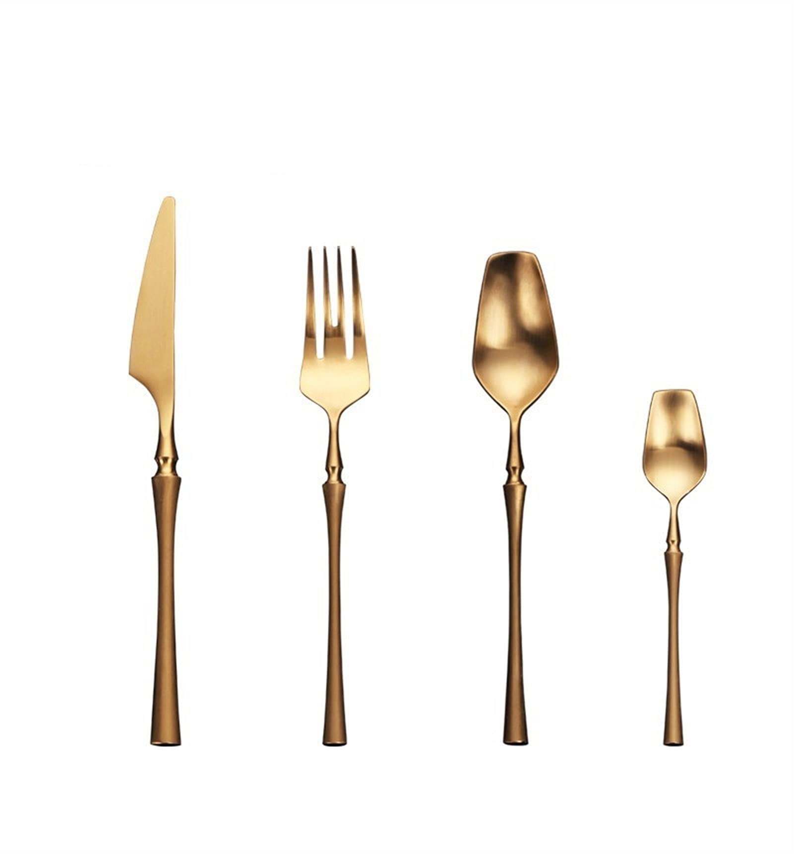 Edelstahlbesteck Set Gold Geschirr Set Western Food Tischbesteck Geschirr Geschirr Gabeln Messer Löffel (Color : 2set-8piece)