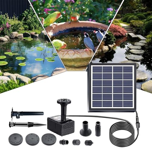 Decoración solar de jardín para crear un oasis de aves en terrazas y estanques de hogar 5