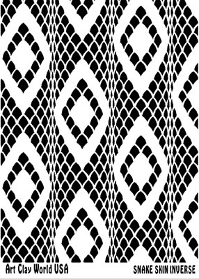 FlexiStamps Texture Sheet Snake Skin Inverse Design - 1 pc.