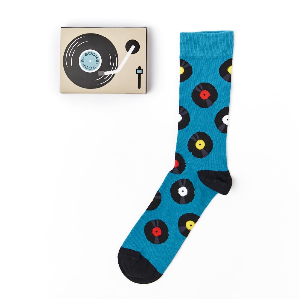 Urban Eccentric Unisex Multicolour Vinyl Socks | 1 Pair | Cotton Rich | Novelty Gift | Perfect As A Gift