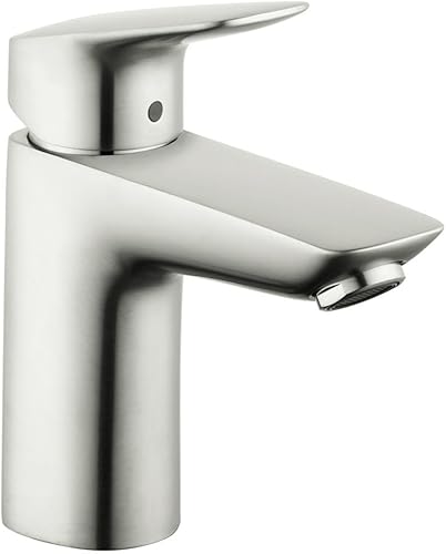 Miniatura 4 de hansgrohe Logis 71100001 - Grifo moderno para lavabo de baño de bajo flujo con 1 manija y 1 manija de 1 6 pulgadas de alto, color cromado