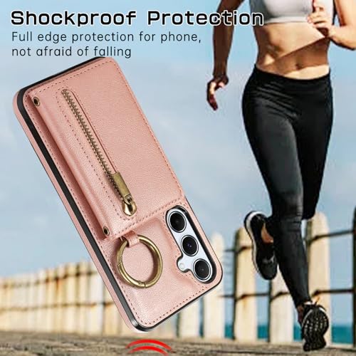 Coque Galaxy A36 Asuwish finition premium or rose et ajustement chic