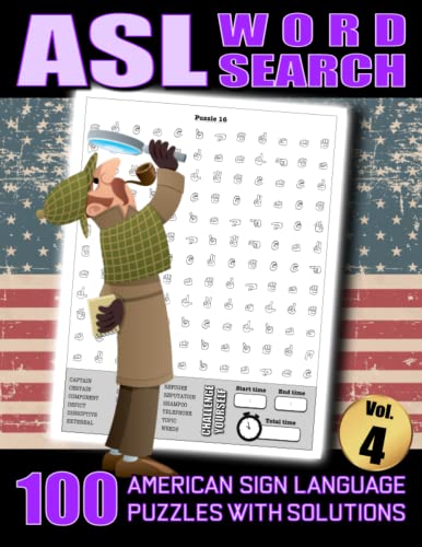 ASL Word Search - 100 American Sign Language Puzzles With - Want It All