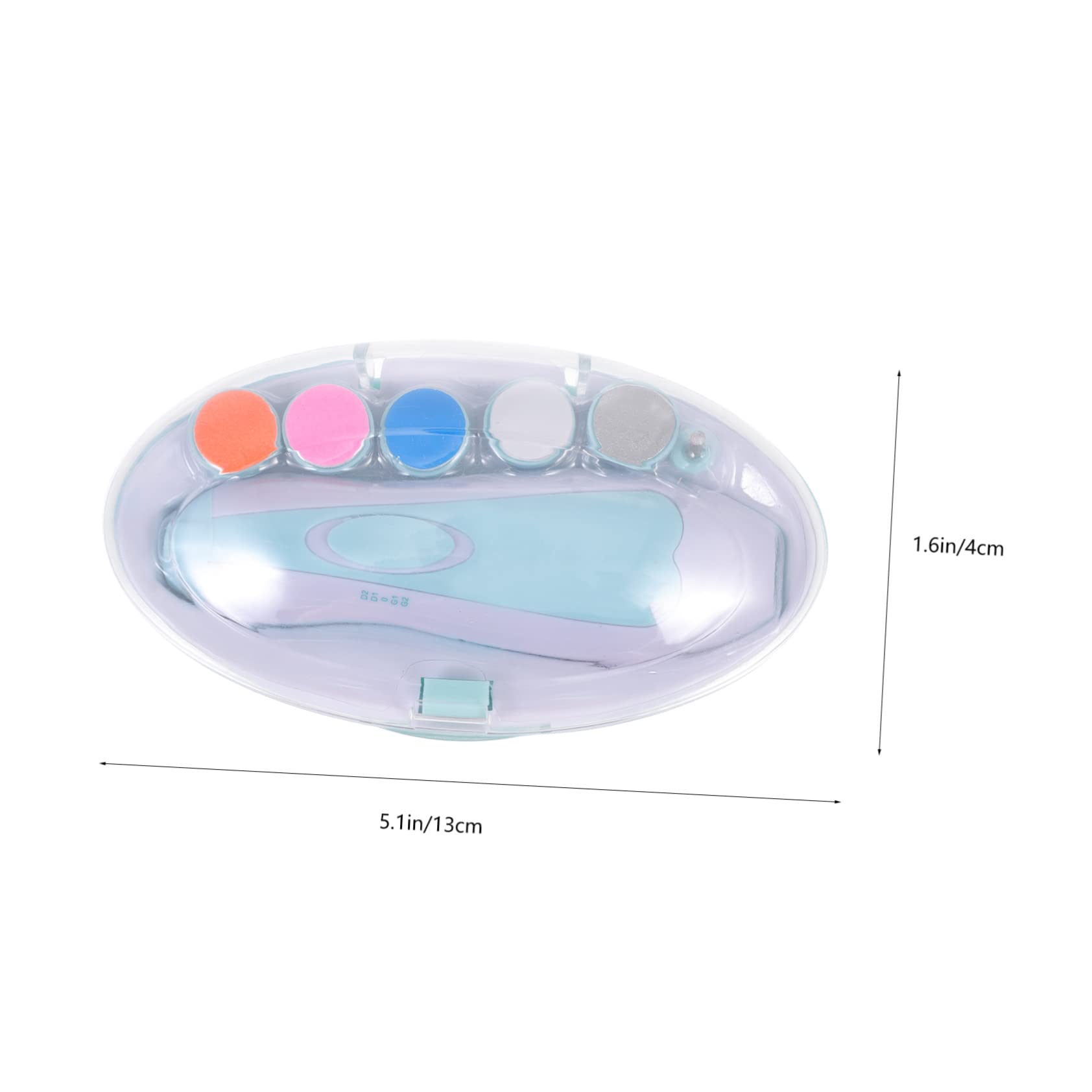 Kisangel 2 Pack Electric Nail File for Boys and Girls Boys and Girls Nail Trimmer Set Child-Safe Quiet Design for Little Ones