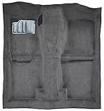 Automotive Carpet Compatible with 1989 to 1994 Nissan 240SX, Passenger Area, with Seat Belt Retractors (801-Black Plush Cut Pile)