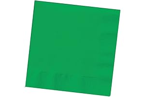 Creative Converting Touch Of Color Emerald Green 50 Count 2-Ply Paper Lunch Napkins