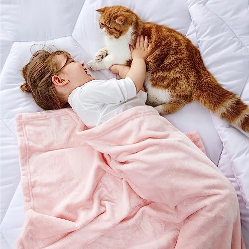 Bedsure Fleece Blanket Throw Pink - 300Gsm Blankets For Couch, Sofa, Bed, Soft Lightweight Plush Cozy And Throws Toddlers, Kids, Girls #TOP1