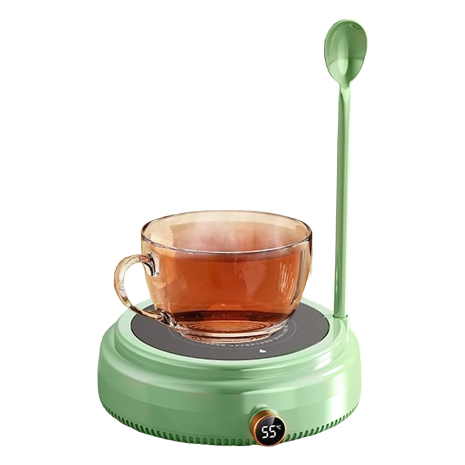 Calentador de tazas rápido contra el café frío en el trabajo