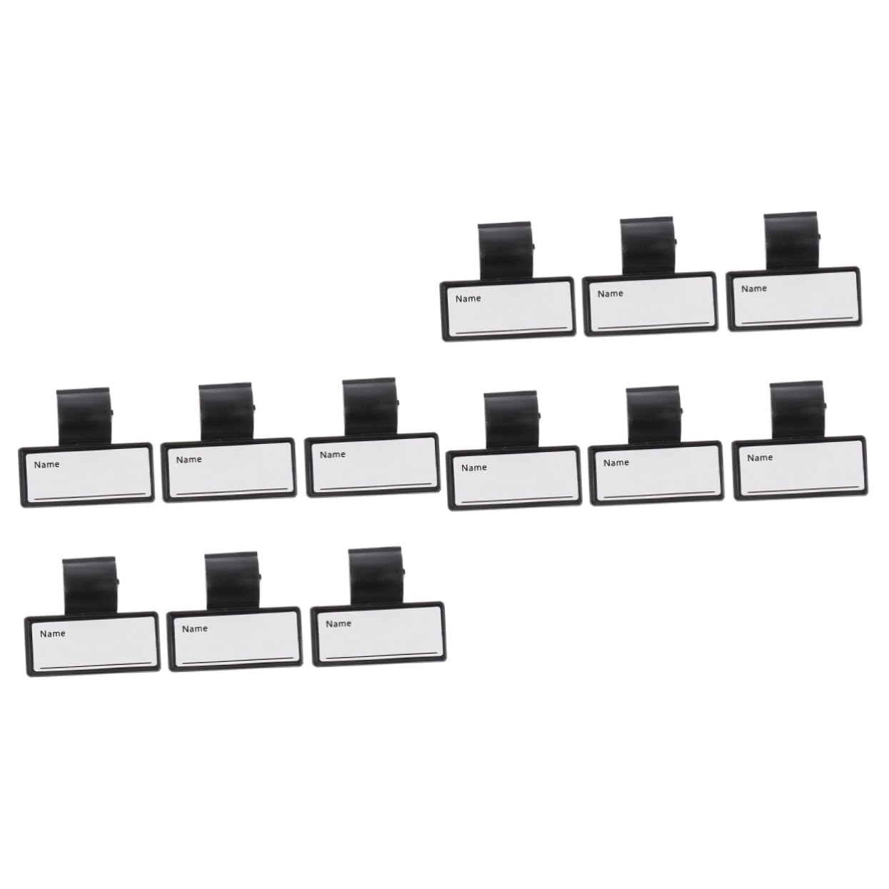 VILLCASE 2sets Handheld Non-Medical Non-Medical Non-Medical Non-Medical Non-Medical Stethoscope Identification Cards Abs Material Tags Portable Name Clips Doctor's Name Tag 6pcs*2